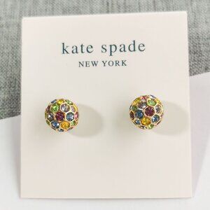 Kate Spade - On The Ball - Gold Multi Color Sphere Stud Earrings